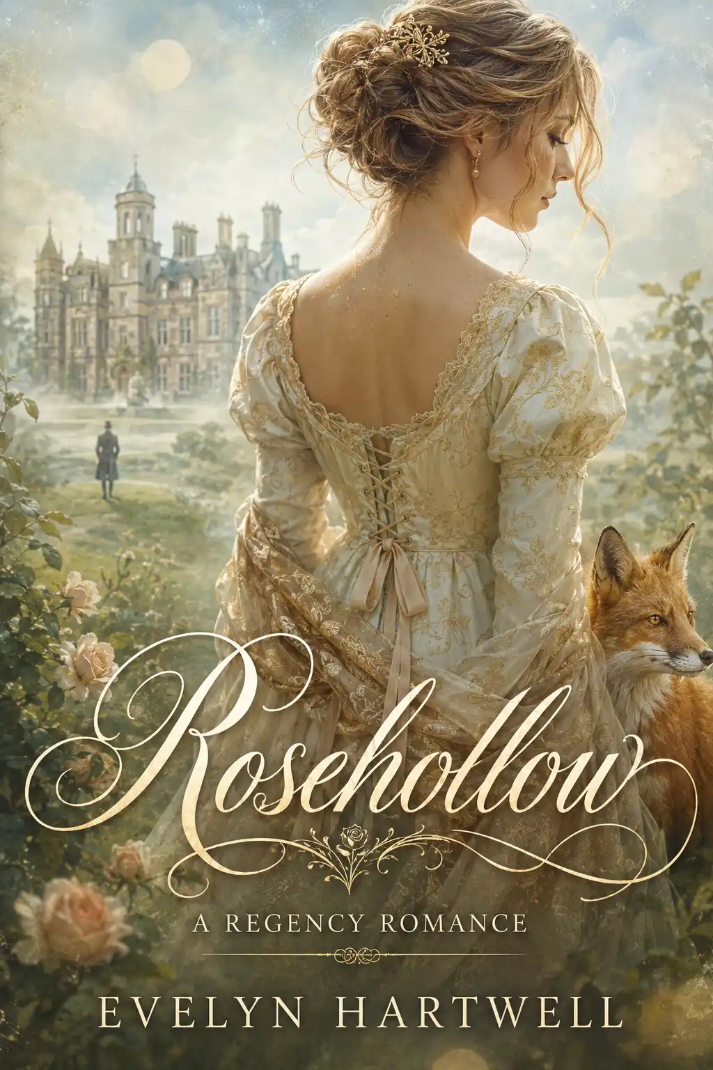 Rosehollow by Charlotte Pembroke — Regency Romance book cover design