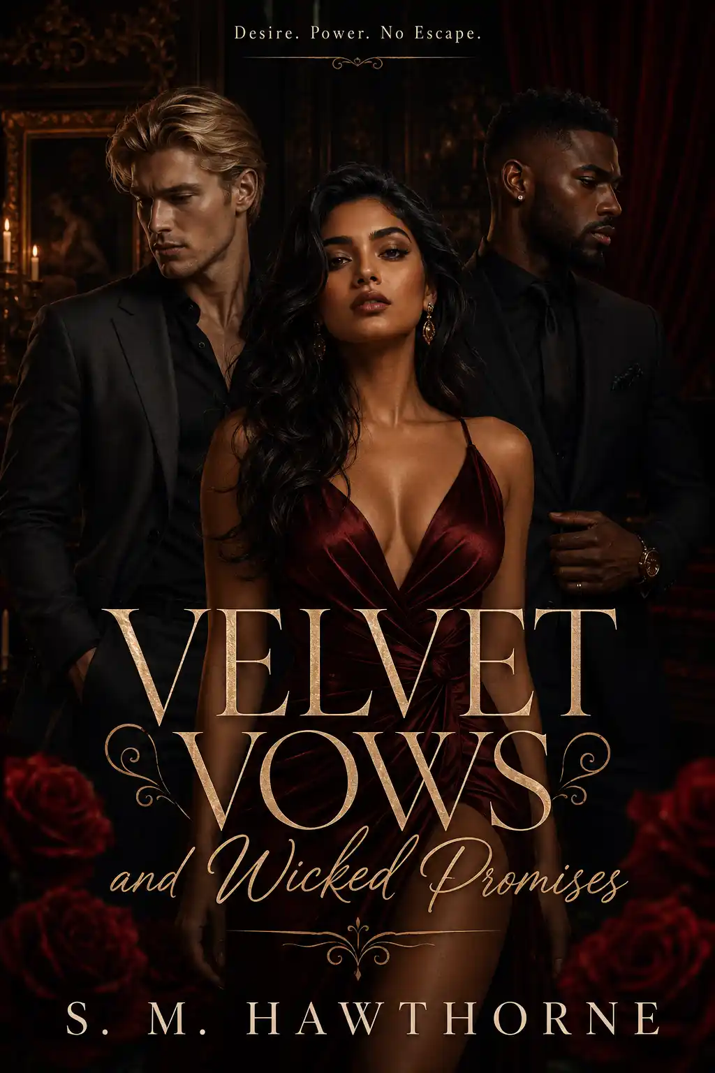 Velvet Vows by Lana Devereaux — Dark Romance book cover design