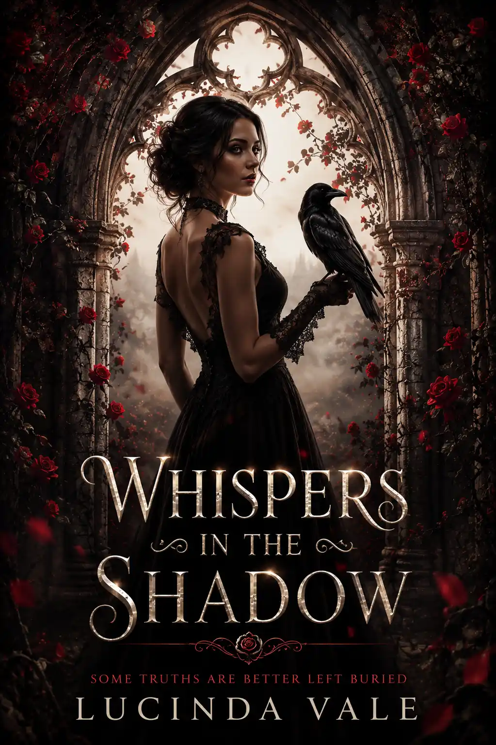 Whispers in the Shadow by Eve Lockhart — Dark Romance book cover design