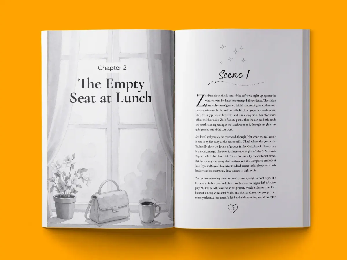 Confidence Stories for Shy Girls — children's book interior typeset by HMD Publishing