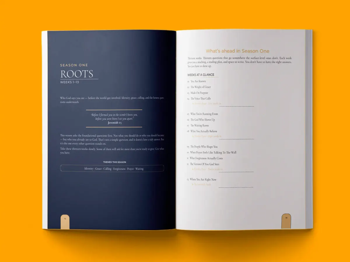 The Faith Journal — workbook book interior typeset by HMD Publishing