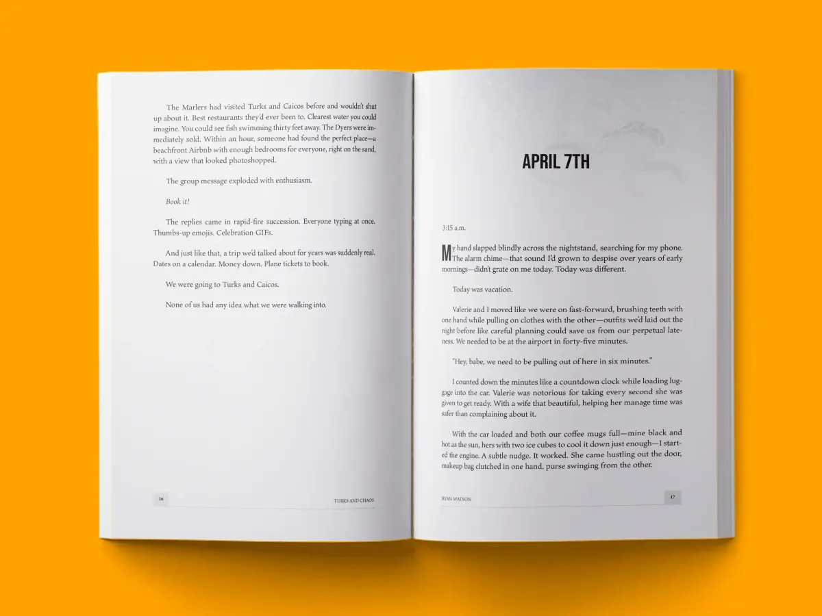 Turks and Chaos — narrative nonfiction book interior typeset by HMD Publishing