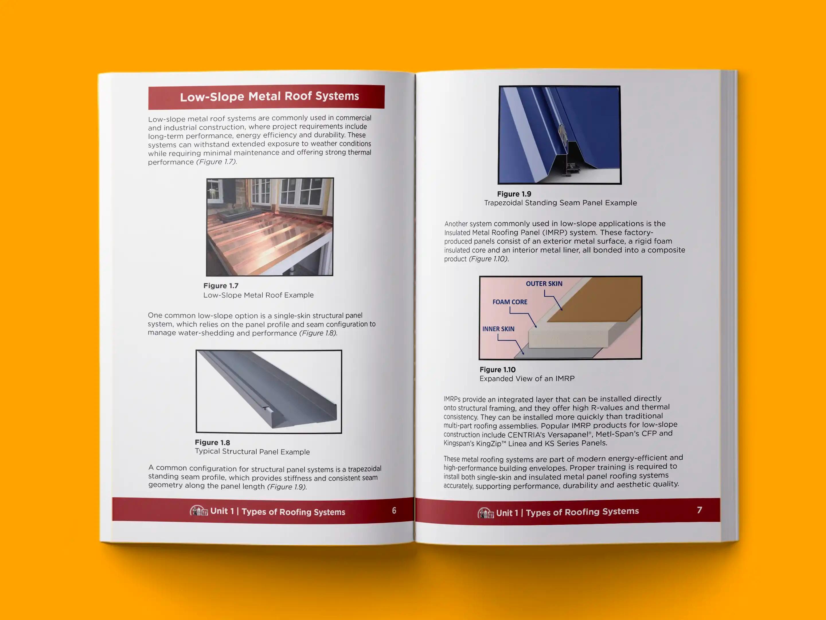 book formatting sample for LMS Roof System by , showing Non-Fiction interior page layout by HMD Publishing