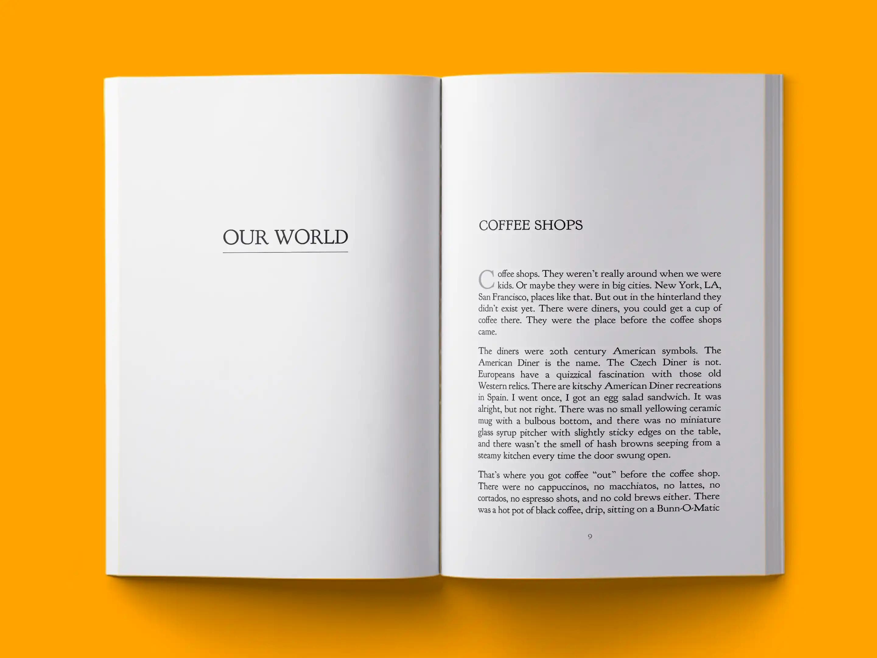 book formatting sample for Modern Lives by , showing Non-Fiction interior page layout by HMD Publishing