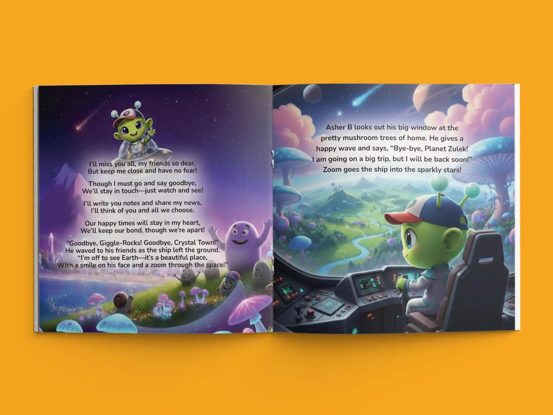 book formatting sample for Asher B by , showing Children's interior page layout by HMD Publishing
