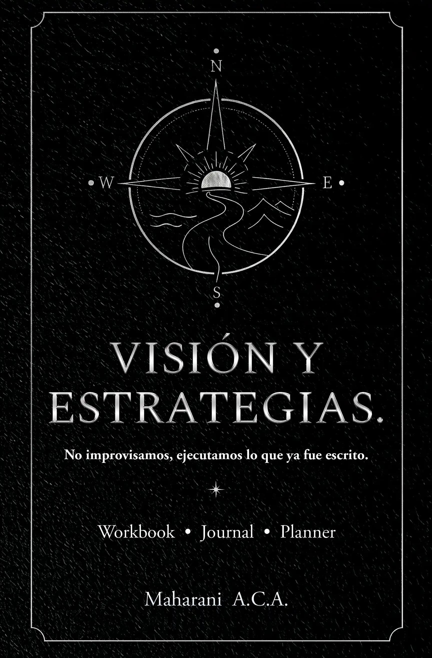 Vison Y Estrategias by Maharani A.c.a ebook cover for the Self-Help-Personal book cover design portfolio.