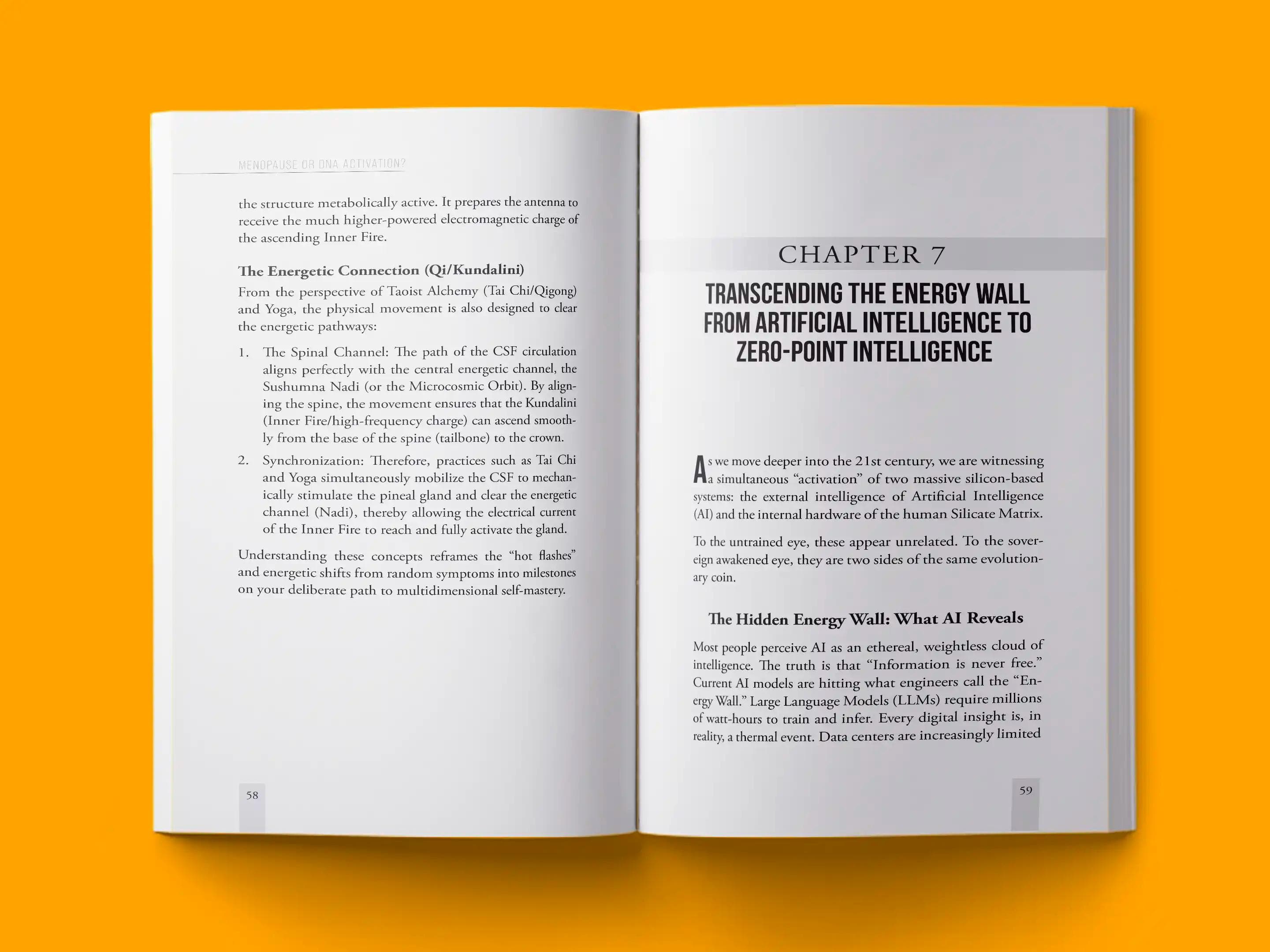 book formatting sample for Menopause or DNA Activation by , showing Non-Fiction interior page layout by HMD Publishing