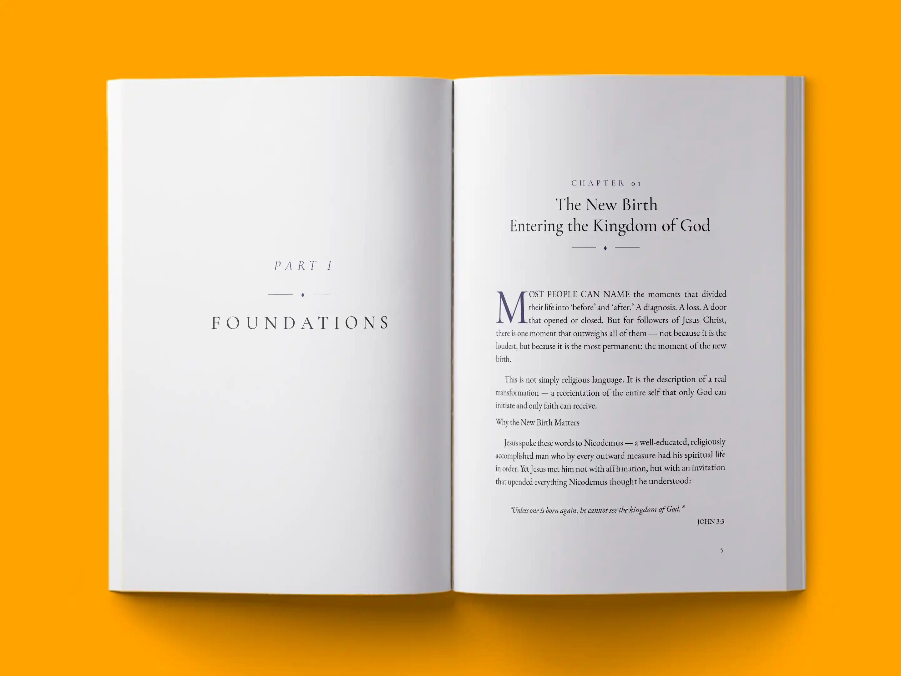 book formatting sample for Kingdom Living by , showing Non-Fiction interior page layout by HMD Publishing