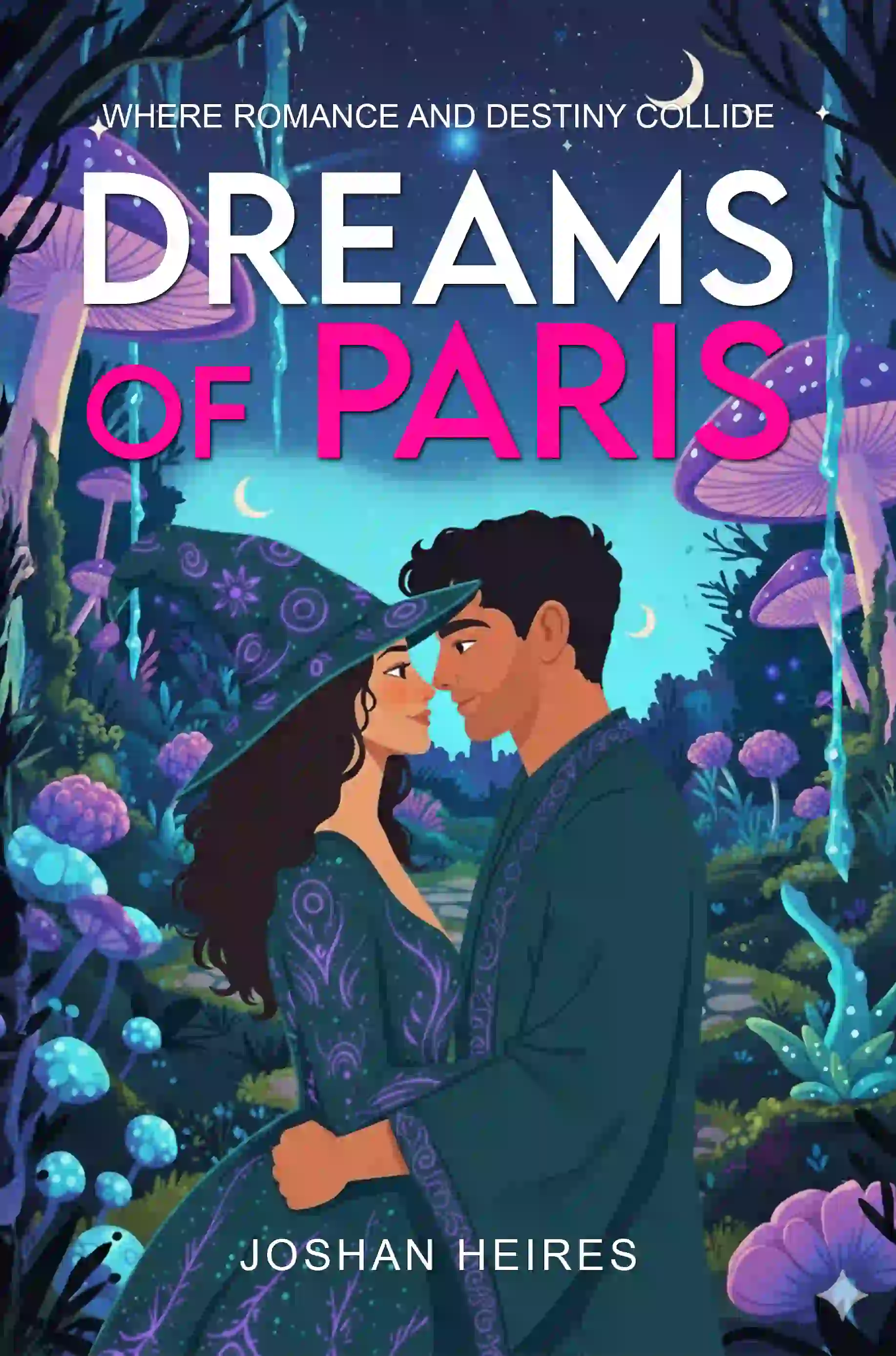 book cover design for DREAMS OF PARIS by JOSHAN HEIRES, a Romance fiction portfolio project by HMD Publishing