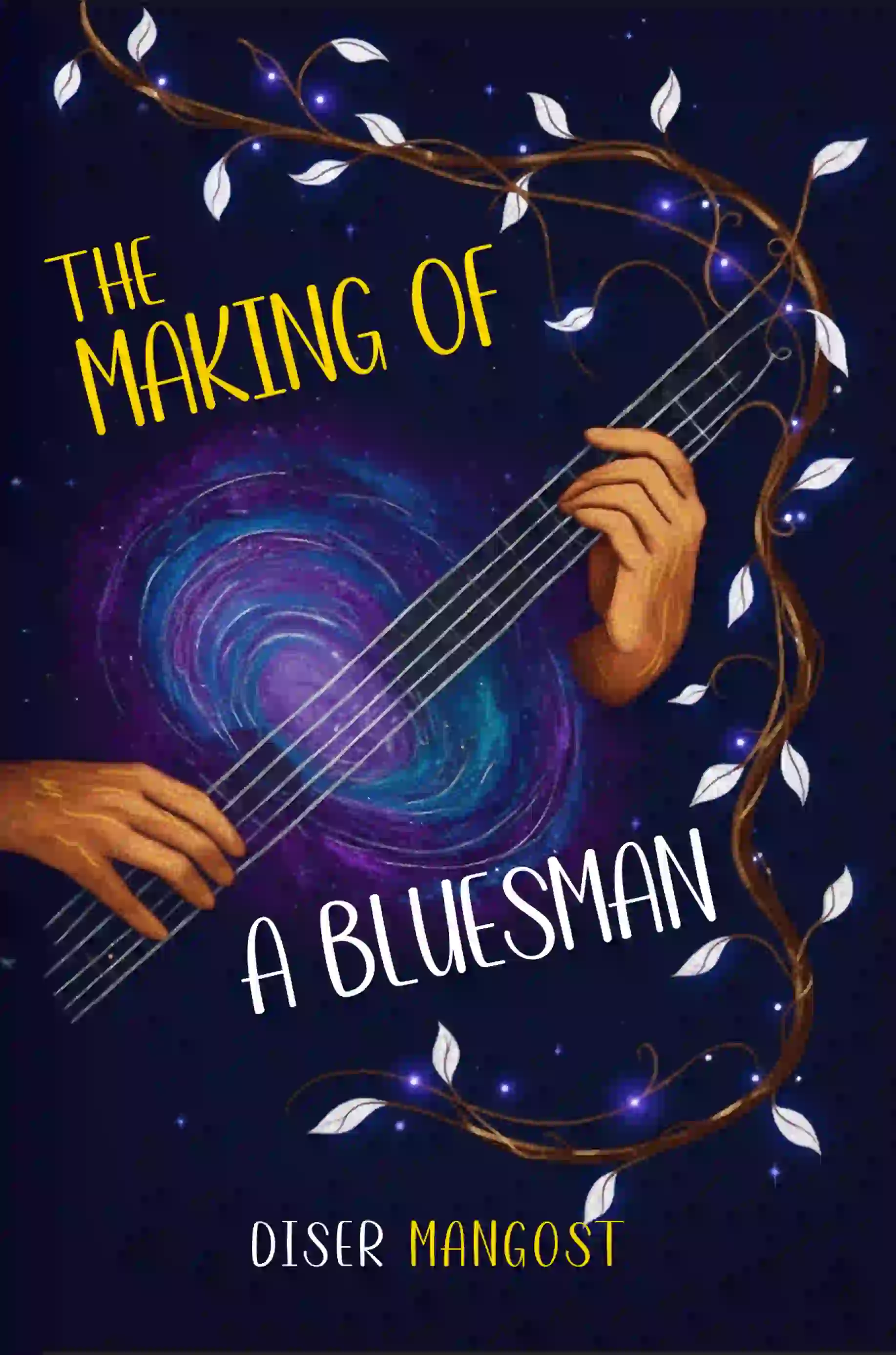 book cover design for THE MAKING OF A BLUESMAN by DISER MANGOST, a Fiction portfolio project by HMD Publishing