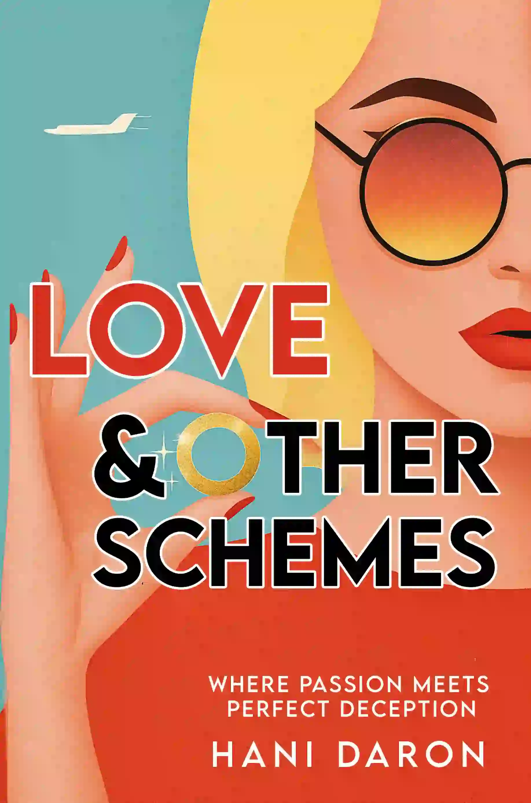 book cover design for LOVE & OTHER SCHEMES by HANI DARON, a Romance fiction portfolio project by HMD Publishing
