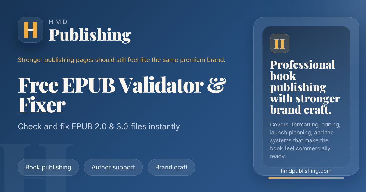 Free EPUB Validator & Fixer Online | HMD Publishing | HMD Publishing