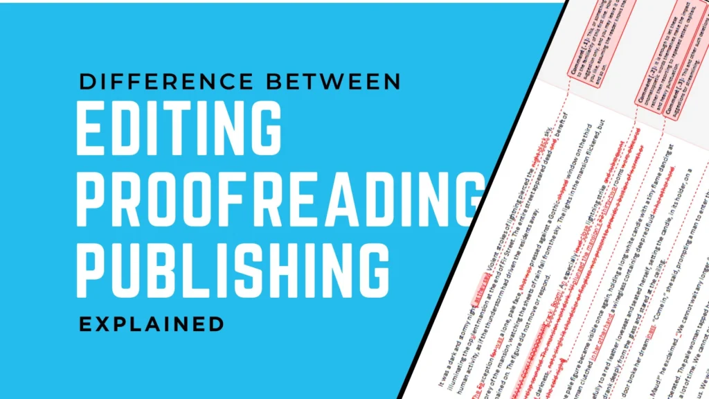 editing publishing proofreading