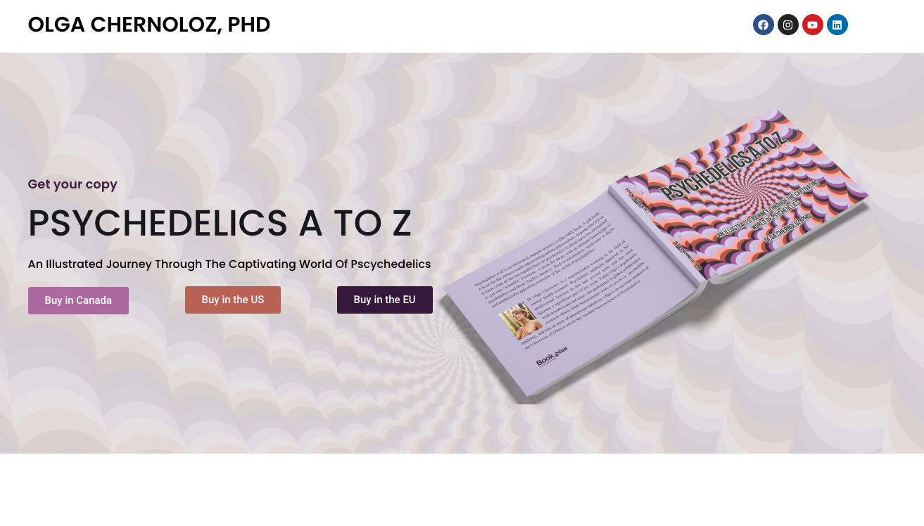 Author Website Design Mockup 4